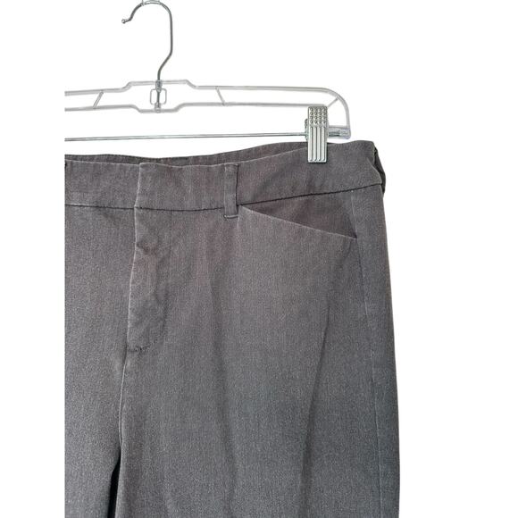 Old Navy Gray Office Business Career Work Pixie Ankle Pants Size 12 Tall - Picture 6 of 14